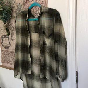 causal loose button down